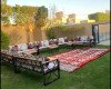 طاولات قزازز مع سرفس كراسي شفاف